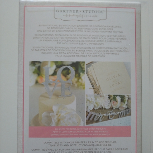 50 Wedding invites - Picture 2 of 2